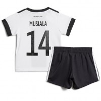 Fotbalové Dres Německo Jamal Musiala #14 Dětské Domácí MS 2022 Krátký Rukáv (+ trenýrky)